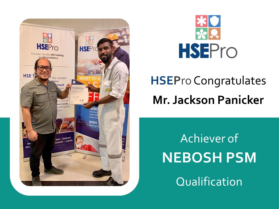 hsepro indonesia nebosh certificate
